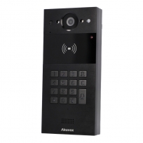 R20KL-DRK - 4G LTE Compact IP Door Intercom Unit with Key Pad (Video & Card reader), Surface Mount, Black
